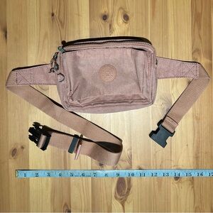 Kipling Pink Sparkle Belt Bag